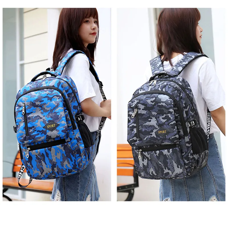 

New Large Capacity Camouflage Waterproof School Bags for Girls Boys Orthopedic Children Backpack Kids Book Bag Mochila Escolar