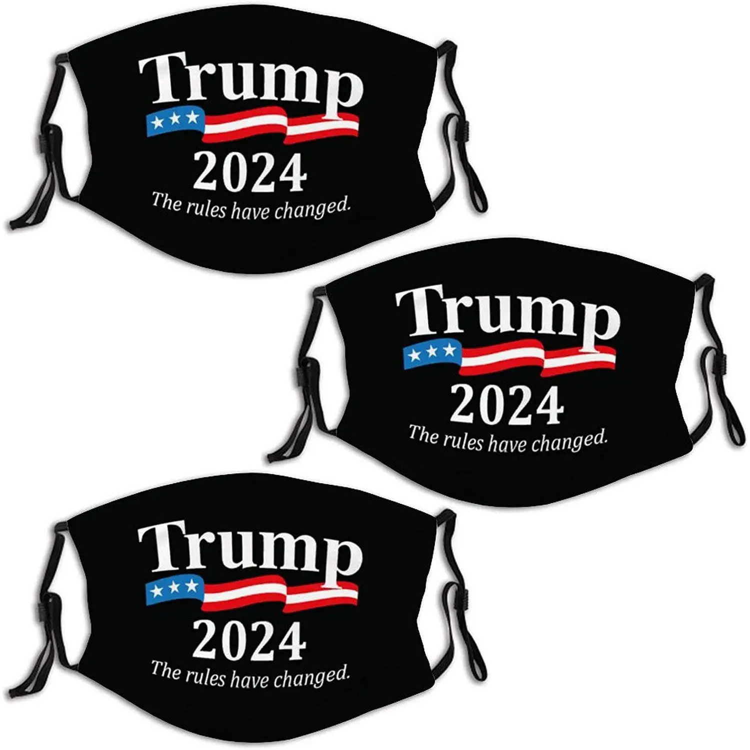 

3-piece Trump 2024 U.S. general election unisex adult breathable reusable mask