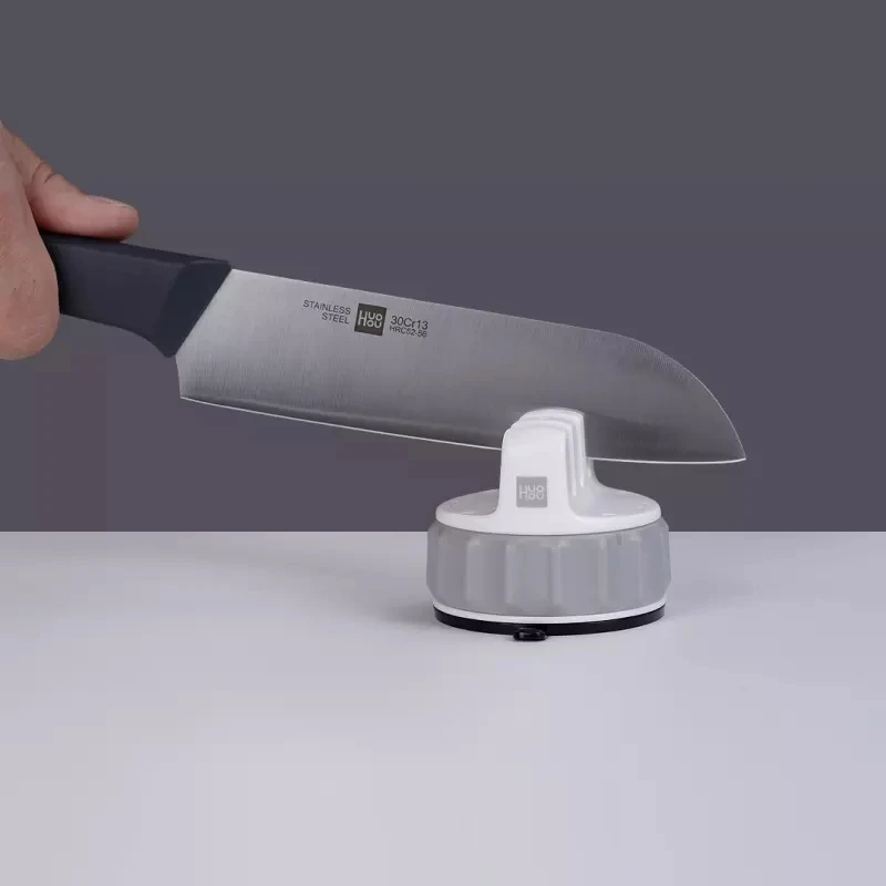 Xiaomi Mijia Huohou мини-точилка для ножа фиксируемая точилка Камень Trible колесо точильный камень одной рукой точильный инструмент точильный камень