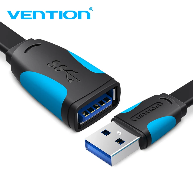 Vention USB 3 0 кабель Супер Скоростной USB2.0 УДЛИНИТЕЛЬ для мужчин и женщин 5 м 1 2