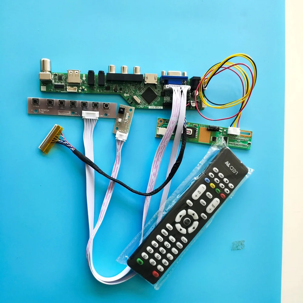 Для B133EW01 V0 20pin разрешение 1 лампы 13 3 &quotAV VGA модуль ТВ материнская плата контроллер