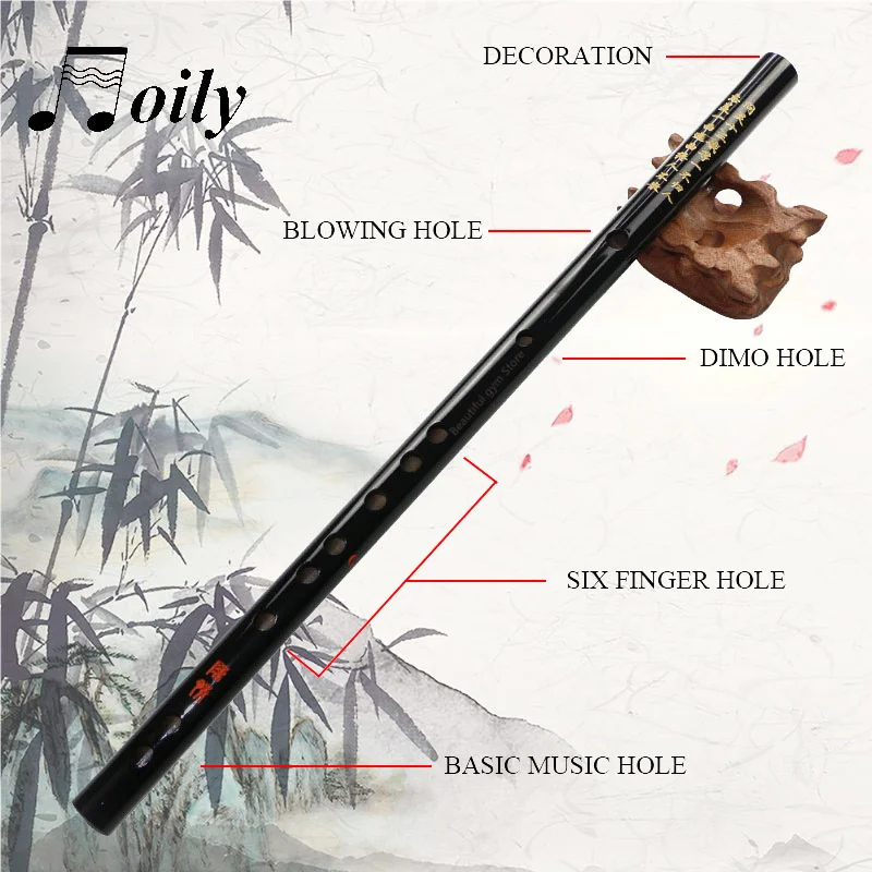 Anime Mo Dao Zu Shi Cosplay accessories Wei Wuxian Flute Chinese dizi Transversal Flauta Traditional Musical Instruments enlarge