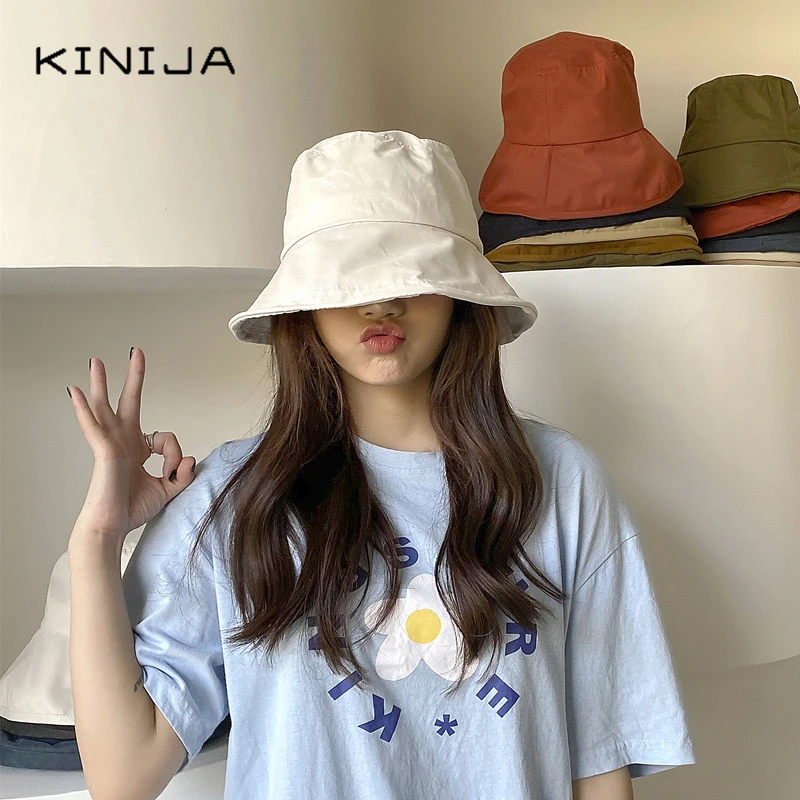 Панама хлопковая для мужчин и женщин шляпа от солнца однотонная отдыха на