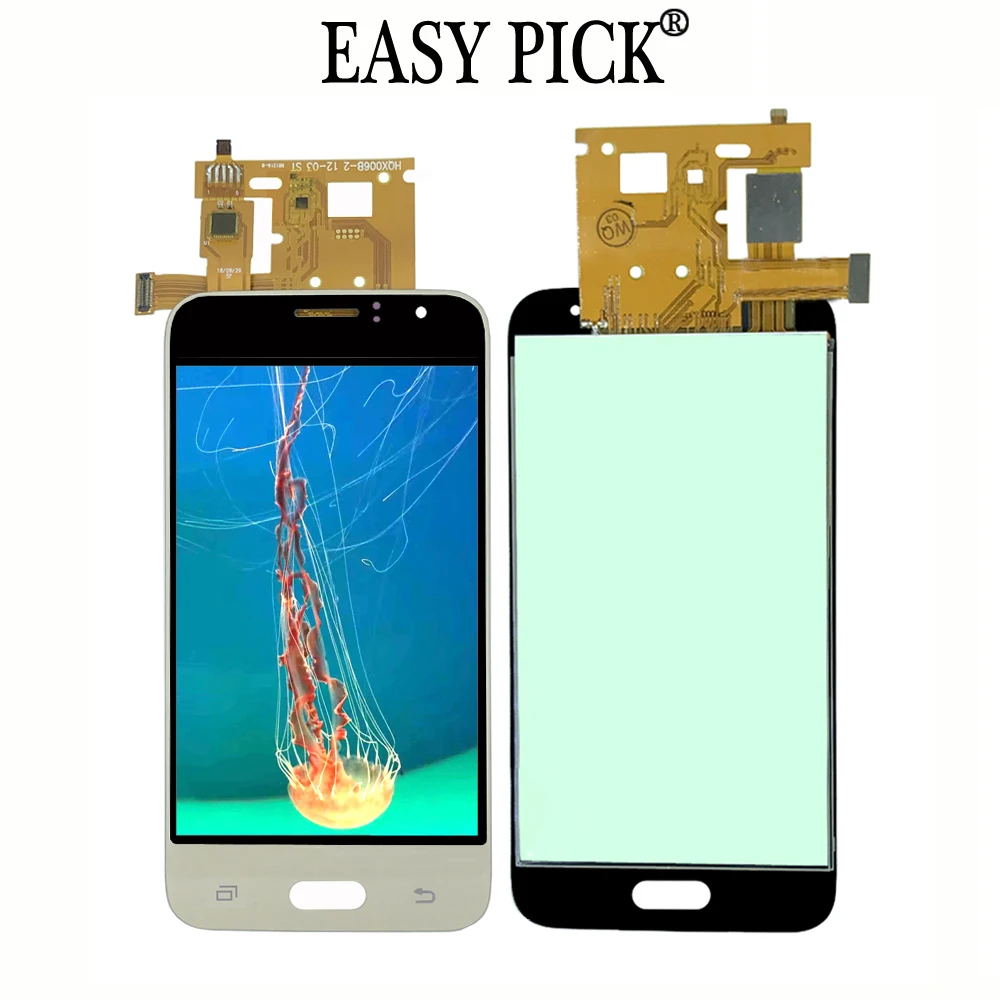 Gold Для samsung Galaxy J1 J120F/DS J120F J120M J120H/DS J120G ЖК-дисплей кодирующий преобразователь сенсорного экрана в сборе - Цвет: Gold
