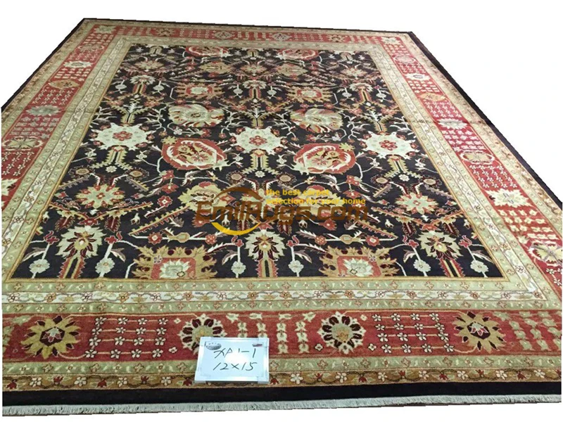 Beste Originele Single Export Turkse Handgemaakte Tapijten Oushak Ozarks Zuivere Wol Tapijt XA1-1