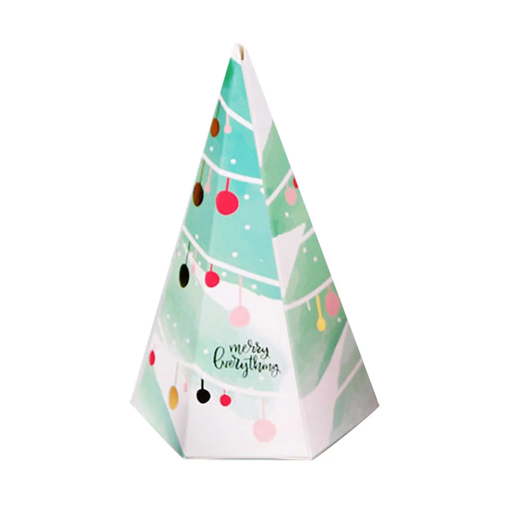 5 шт. Рождественский Подарочный пакет упаковка крафт-бумажное яблоко башня