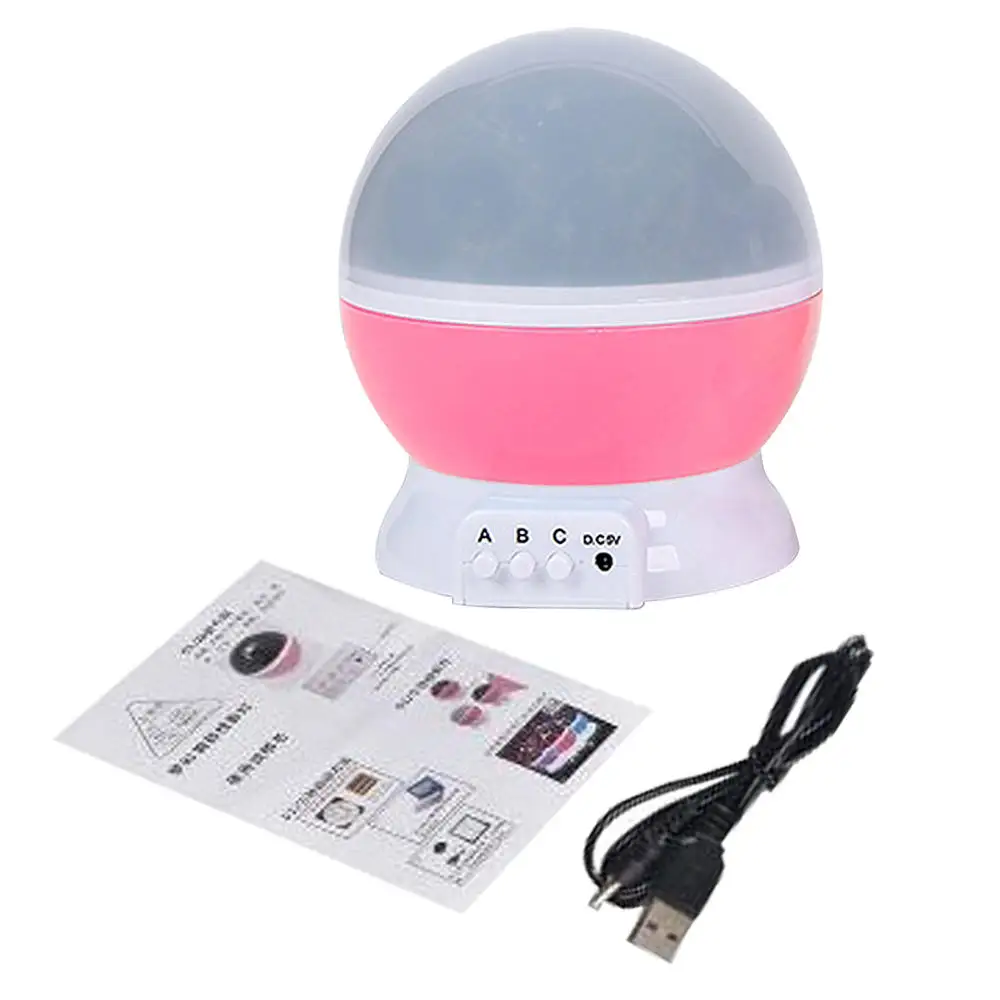 Светодиодный ночник со звездами звездным небом проектор лунная лампа с