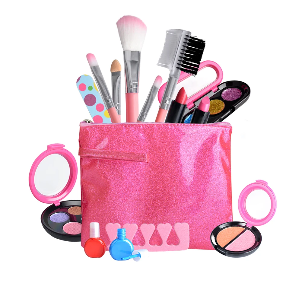 

Educational Toys Lipstick Cosmetic Toy Nail Polish Pretend Makeup Set for Kids Pretend Playing Festival Gift for Kid