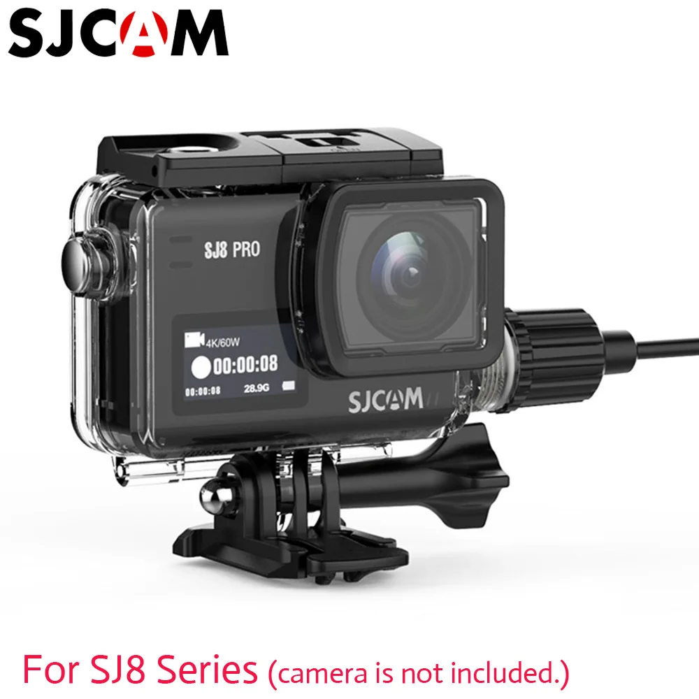 SJCAM SJ8 Pro/SJ8 Plus/SJ8 AIR водонепроницаемый чехол для зарядки кабель для мотоцикла и наружной зарядки с помощью