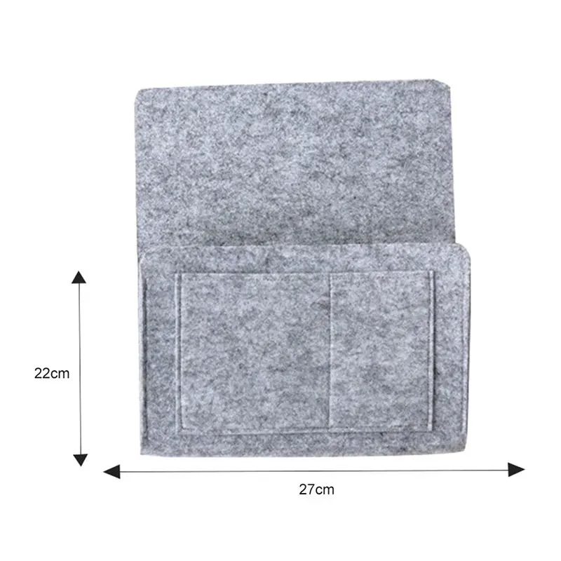 Кровать Сумка для хранения прикроватный подвесной органайзер Карманный войлок в