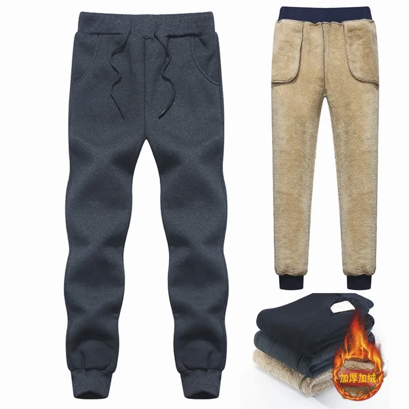 

Pants joggers Sweatpants cashmere Winter Pants Trousers Pant Wool Men Men's Brand Super Men Velvet Warm Fleece Heavyweight Thick