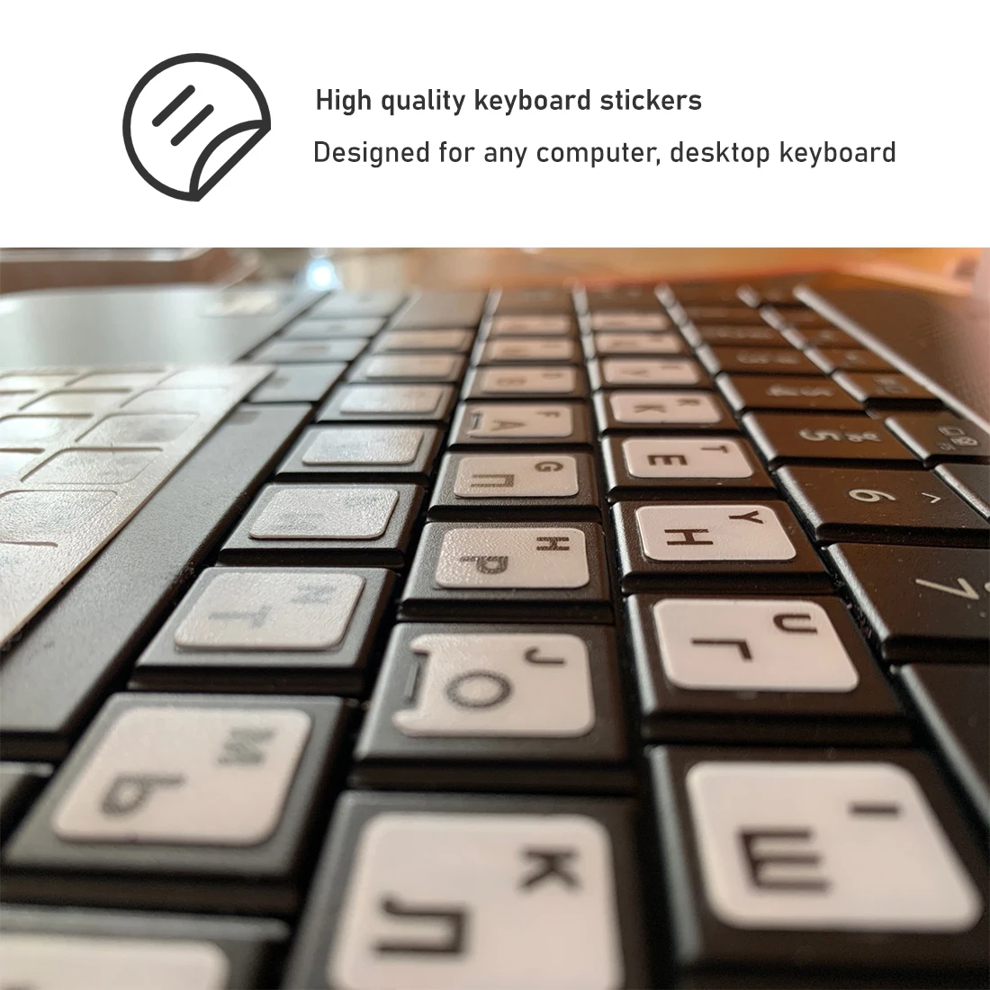 

Russian Letters Keyboard Stickers for Notebook Computer Desktop Keyboard cover Russia Sticker For Laptops Keyboard Stickers