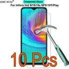 Закаленное стекло 2.5D для Infinix Hot 11 G37 11S 10 10s 10T NFC Play 9H, защитная пленка для экрана, закаленное стекло, 10 шт.лот