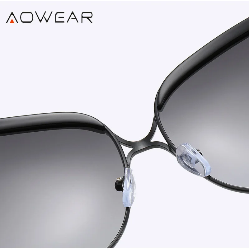 Очки солнцезащитные AOWEAR женские винтажные большие Поляризационные солнечные