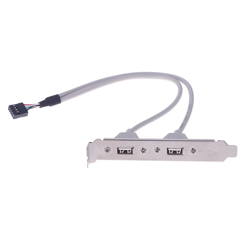 1 шт. 2 Порты и разъёмы USB2.0 сзади Панель скользящая Скоба к материнской плате USB