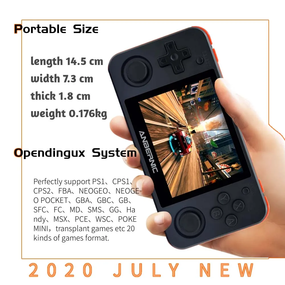 New RG350P ANBERNIC Game Console PC Shell 2500 Retro Games PS1 Mini Pocket Handheld Game Player HDMI-compatible Boy Gift