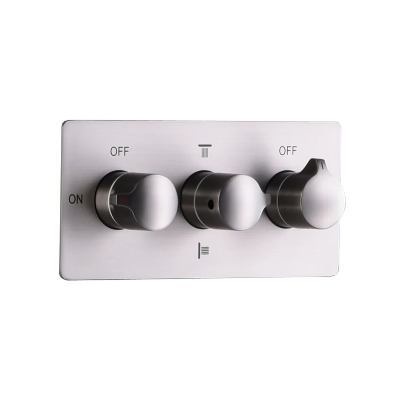 Embedded Wall Shower Concealed Embedded box Copper Shower Mixer Valve Square Switch Main Body Accessories