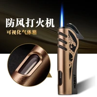 outdoor portable butane lighter windproof powerful torch barbecue cigar turbo metal gas lighter kitchen gadgets and accessories