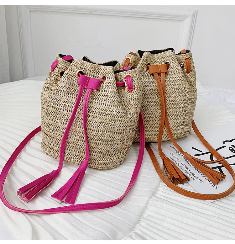 Женские сумки знаменитых брендов модные однотонные вместительные плетеные