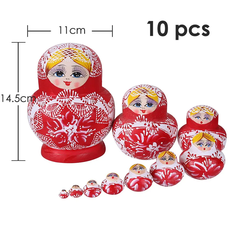 27 стилей, деревянные Matryoshka для мальчиков и девочек, куклы, игрушки, русские Матрешки, лучшие пожелания, подарок на Рождество и год, ручная работа - Цвет: 17