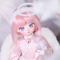 shuga fairy yurina 14 bjd doll anime pink resin toys for kids angel girls new full set gift dolls
