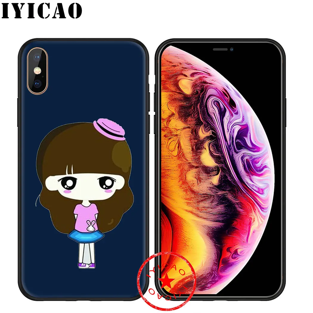 Мягкий чехол для iphone 11 Pro Xr Xs Max 6 S 7 8 Plus 5 5S Se из силикона TPU IYICAO |