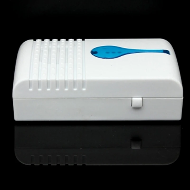 Белый светодиодный дверной звонок беспроводной с питанием от батареи 32 мелодии