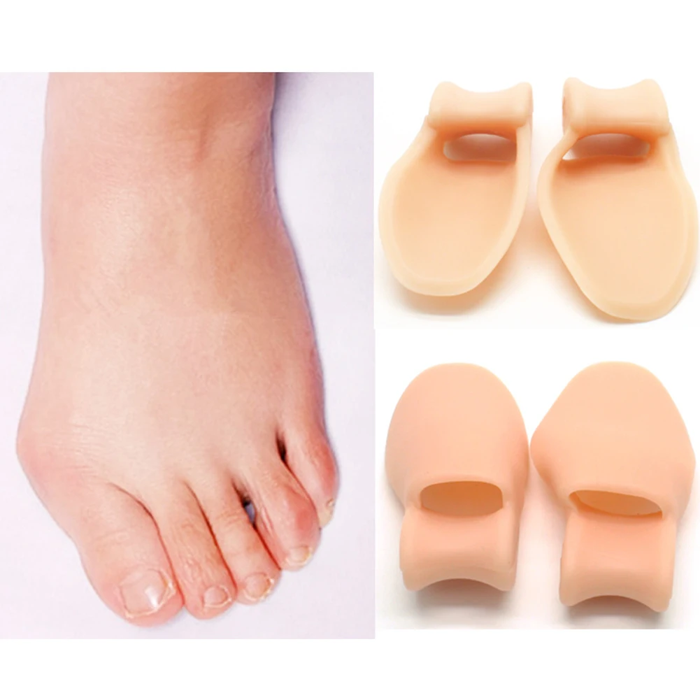 

2pcs Silicone Gel Big Toe Separator Bunion Ectropion Adjuster Thumb Toes Correction Guard Corrector Foot Pain Relief Care Tools
