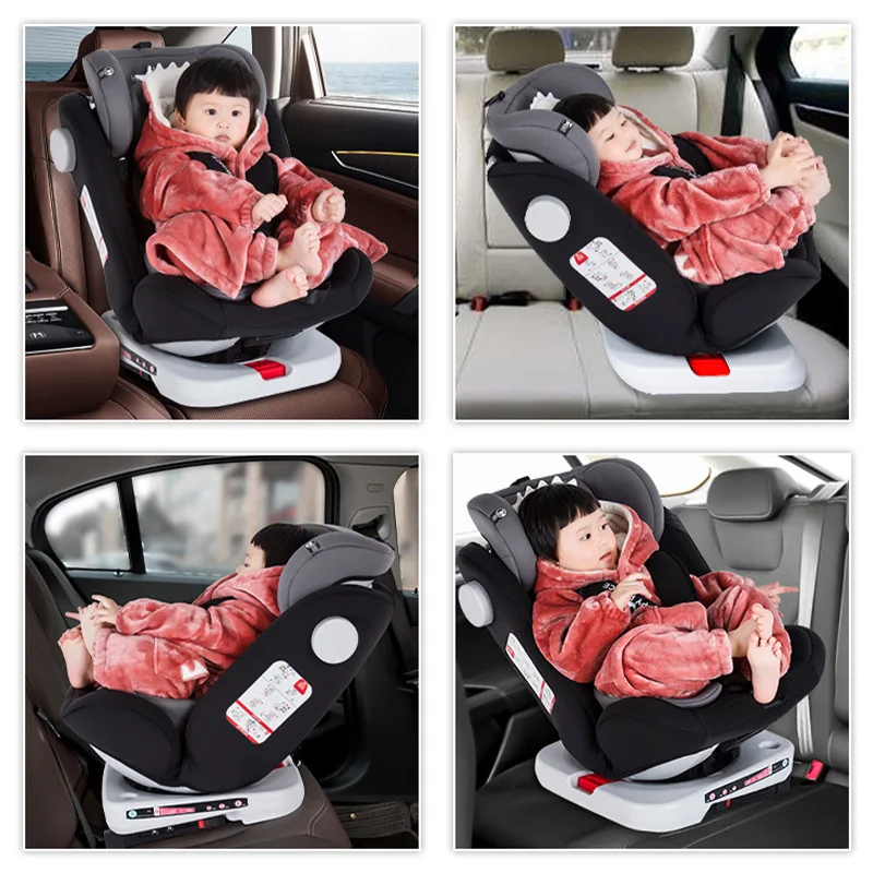 

Child Baby Car Seat Baby Chair Safety Harness Infant Carseat Children Booster Mat Fixed Cushion Sit And Lie ISOFIX Interface