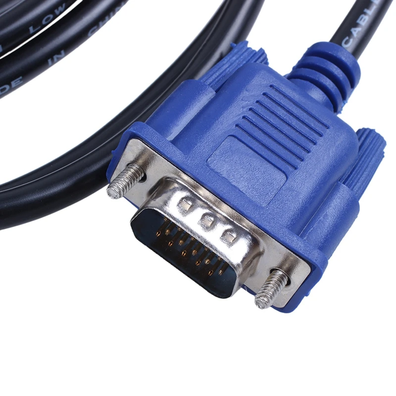 3 м PC компьютер 15Pin VGA для мужчин и женщин M/F Кабельный адаптер Черный|Кабели VGA| |