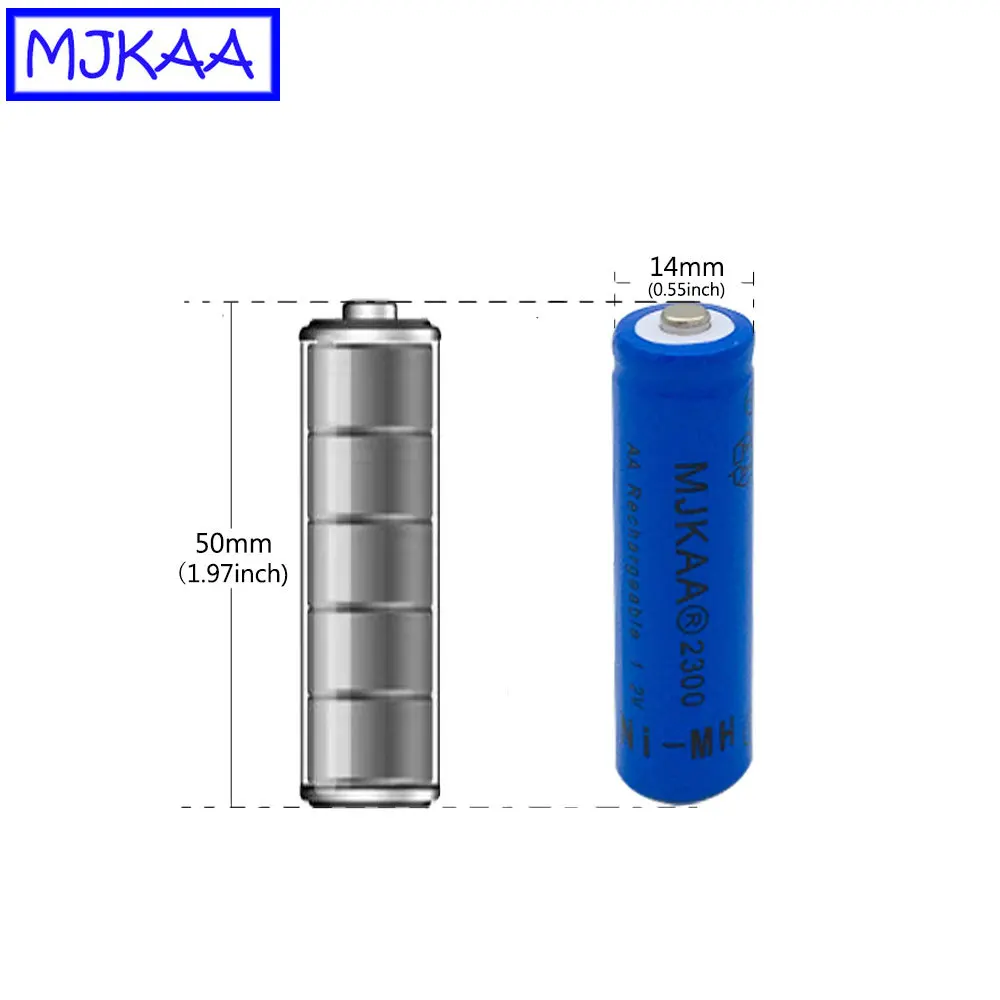 MJKAA 4 шт. AA 1,2 V 2300mAh ni-mh аккумулятор высокого качества 2A перезаряжаемые батареи для дистанционного управления игрушки светодиодный свет