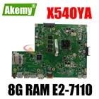 Материнская плата для ноутбука Akemy Материнская плата ASUS X540YA, системная плата X540YA, 100% протестированная с 8 Гб ОЗУвстроенной памяти