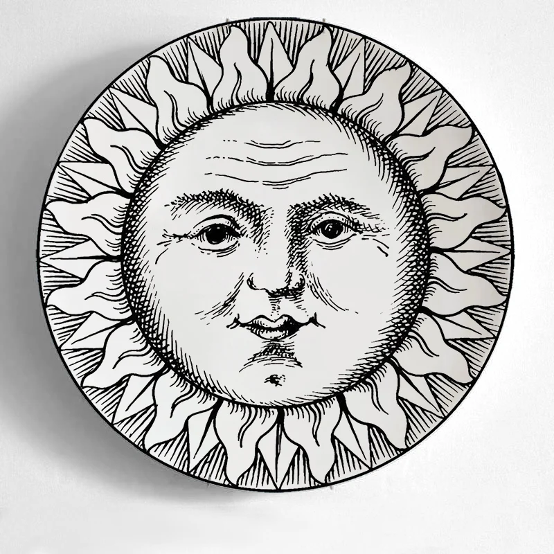8 дюймов Porcelana дизайнер Fornaseti пластины декоративные подвесные пластины vandroid можно найти в моем магазине для дома Dector кольцо блюдо - Цвет: 177