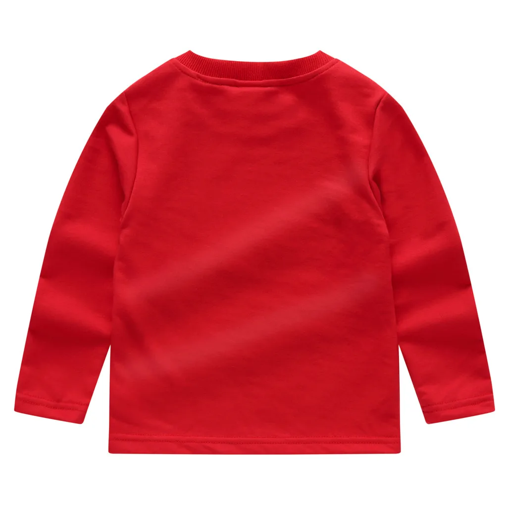 Рождественская футболка для малышей детская Толстовка с Санта-Клаусом мальчиков