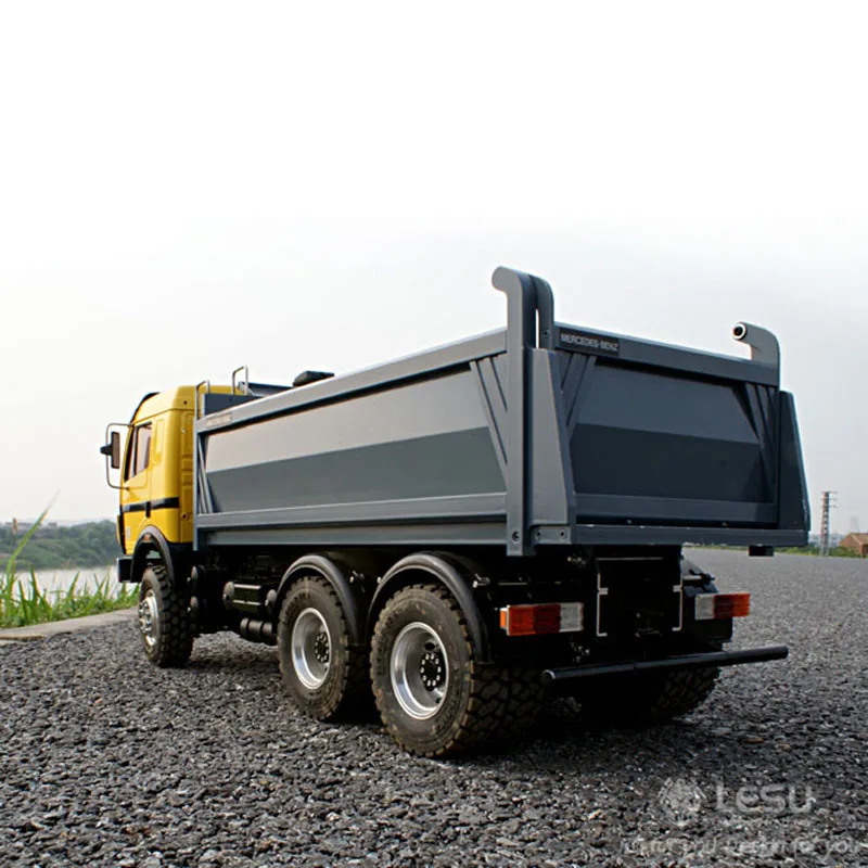 LESU Mercedes Benz 6x6 RC металлический гидравлический самосвал 1/14 модель