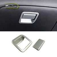 abs chrome car accessories for nissan tiida 2016 2017 car copilot glove box handle bowl decoration cover trim sticker styling