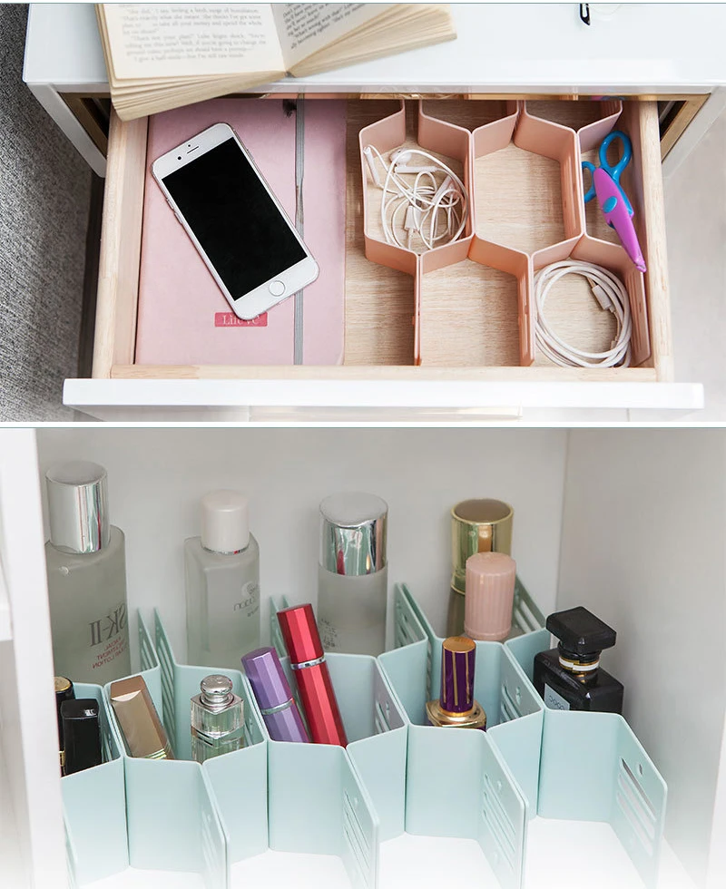 Ящики для домашнего хранения разделитель в клетку 12 ячеек органайзер домашней