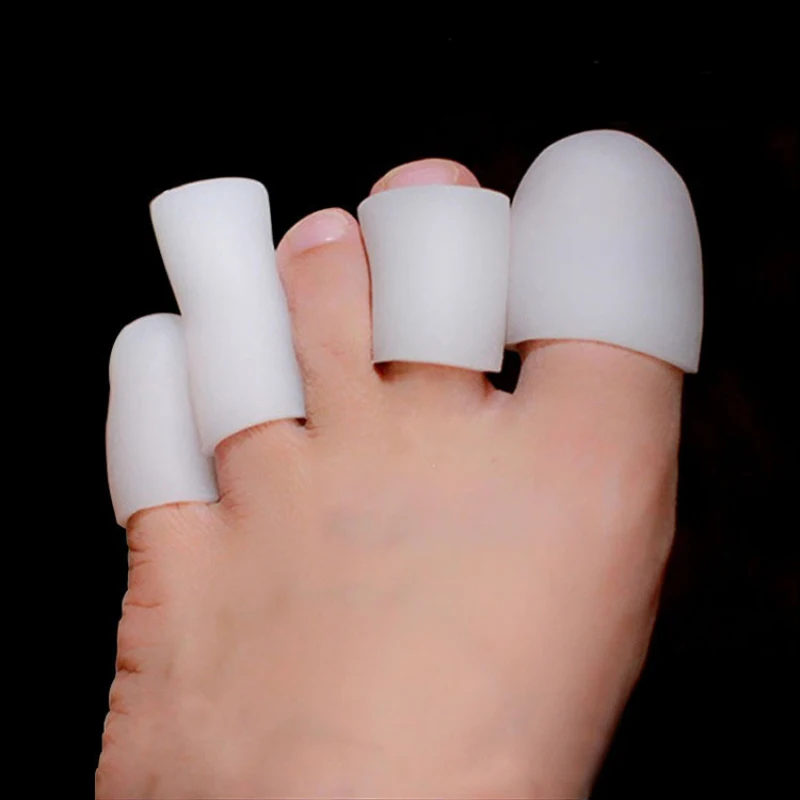 

6PCS Finger Toe Protector Silicone Gel Cover Cap Pain Relief Preventing Blisters Corns For Football Basketball
