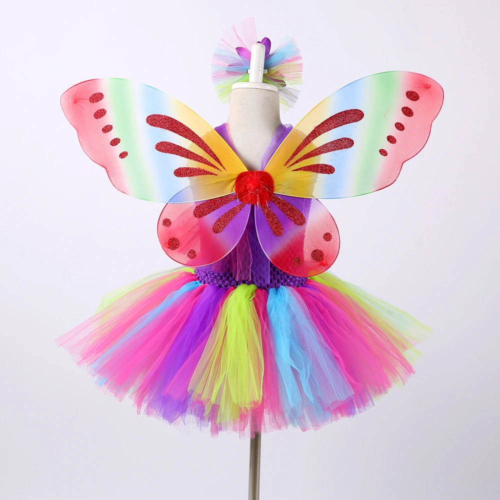 1 комплект юбка-пачка для девочек радужных цветов сказочная балетная пачка