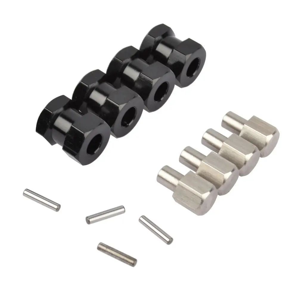 

Alloy Wheel Hub Hex 12mm Extension Adapter for 1/10 RC Car SCX10 RC4WD D90