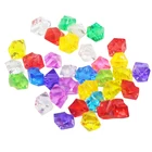 100 шт. 14*11 мм акриловые кристаллы алмазные камни неправильной формы шахматы 22 цвета для настольных игр аксессуары