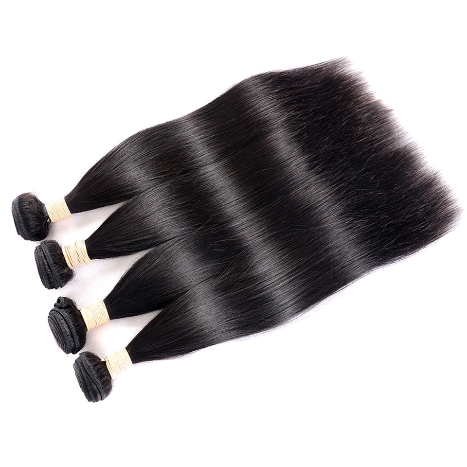 Hairmoda прямые бразильские волосы волнистые пряди 100% Remy человеческие 3/4 штук