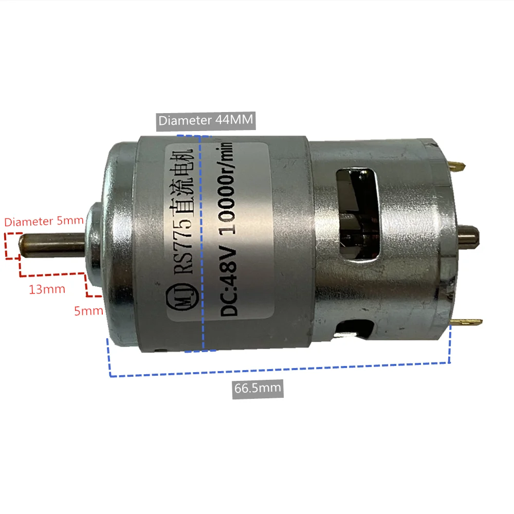 RS 775 DC 12V 24V 36V 48V 60V двойной шарикоподшипник двигателя 3400 об/мин 10000 20000 ОБ/мин