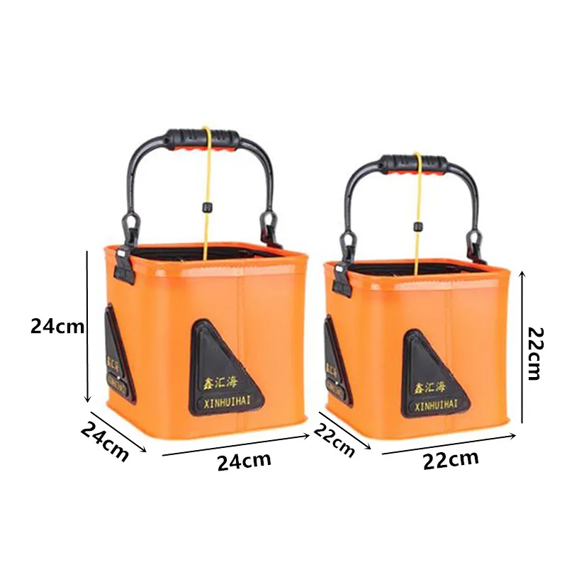 Складное ведро для рыбалки портативный складной контейнер воды путешествий