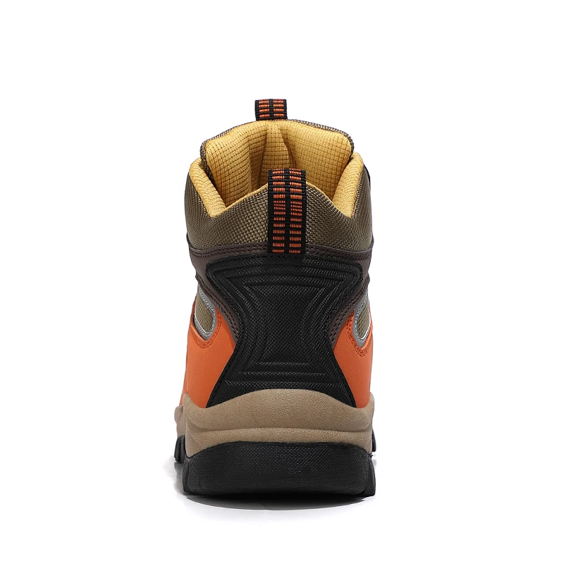 Men's Hiking Boots Waterproof Non Slip Comfortable Work Shoes Outdoor Lightweight Mid Ankle Mountain Trekking Trail Shoes