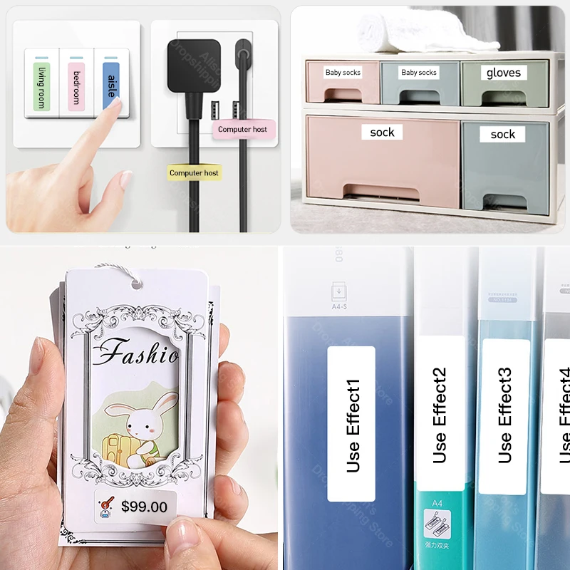 Мини принтер для этикеток бумажная этикетка водонепроницаемая принца с защитой