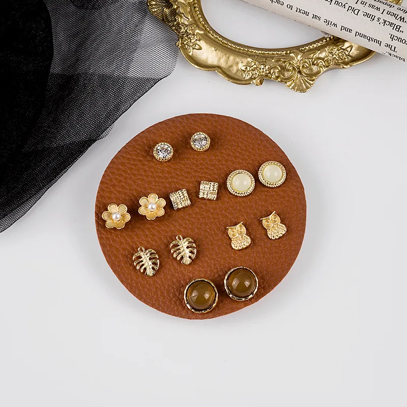 

Vintage Week Stud Earrings 7pairs/Set 2020 New Fashion Jewelry For Women Girls Wholesale Accessory