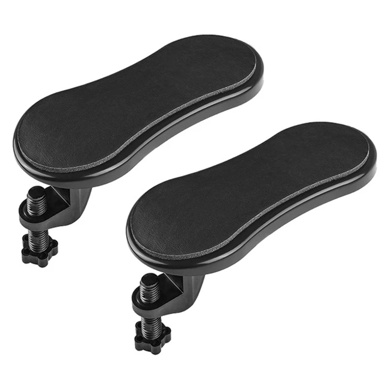 

2 Pcs Computer Desk Arm Rest Adjustable Wrist Rest for Keyboard Arm Extender, Rotating Mouse Pad Bracket for Office