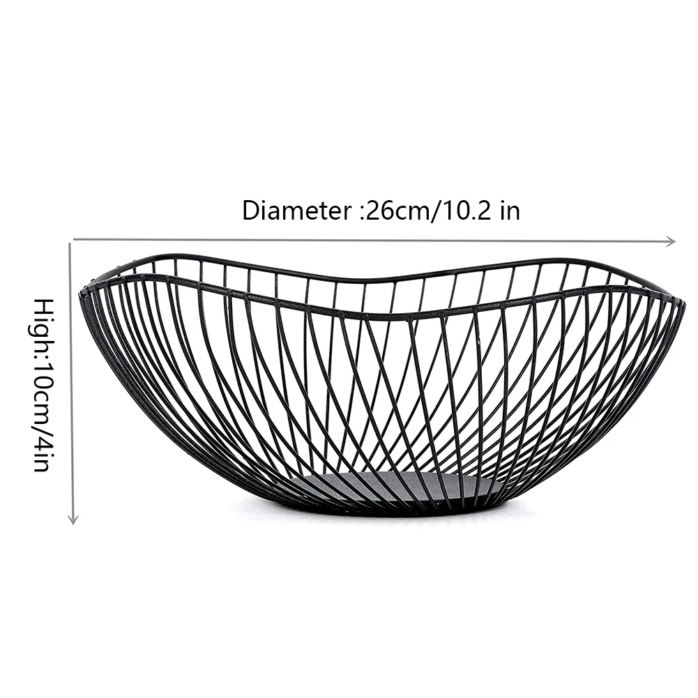 

Metal Fruit Storage Bowls Fruit Basket Fruits Vegetables Decorative Storage Basket For Table Dining Decoration Nordic Minimalism