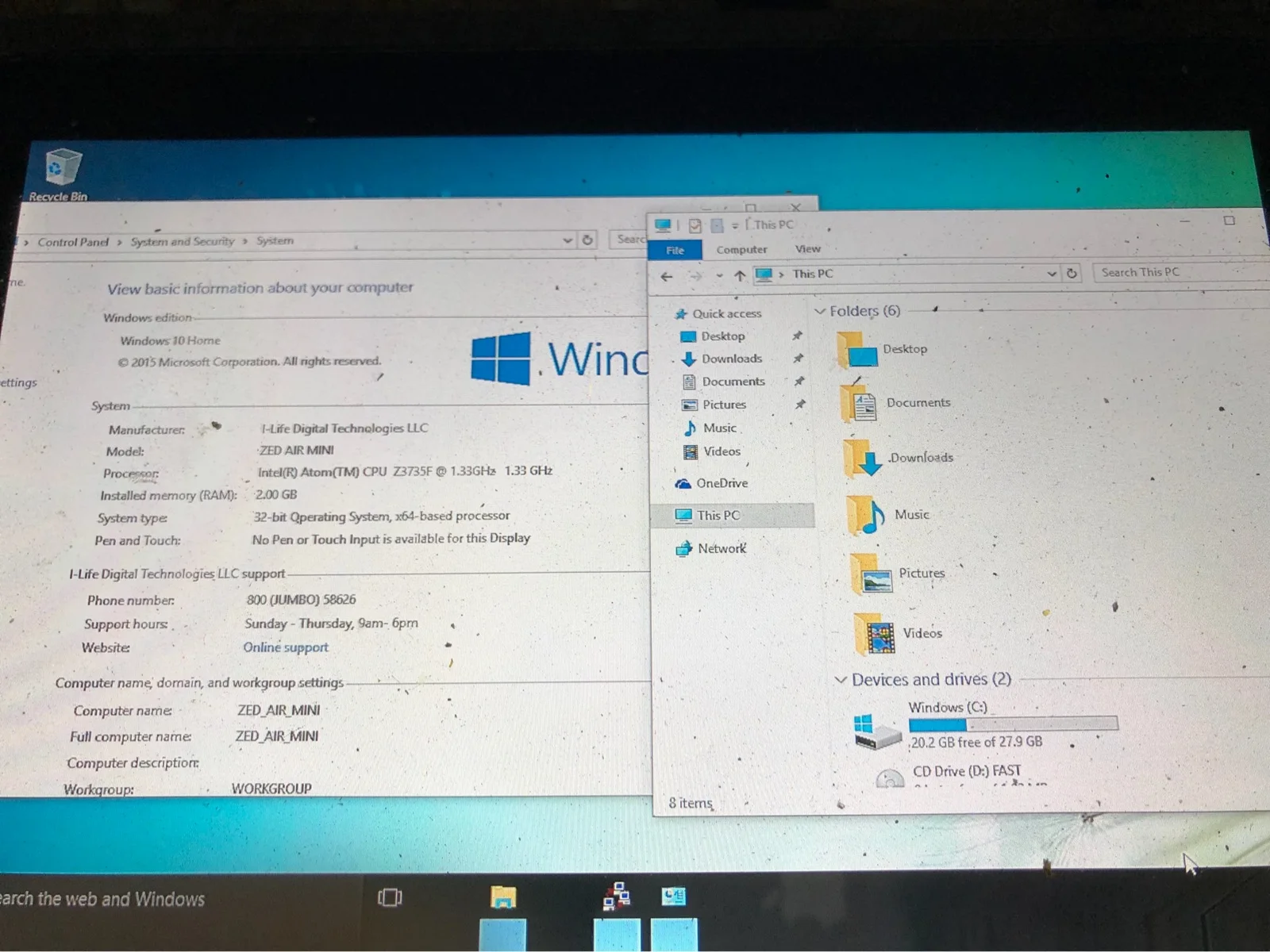 Материнская плата для планшета Tail Z3735F 2G Add 32G WIN10 | Инструменты